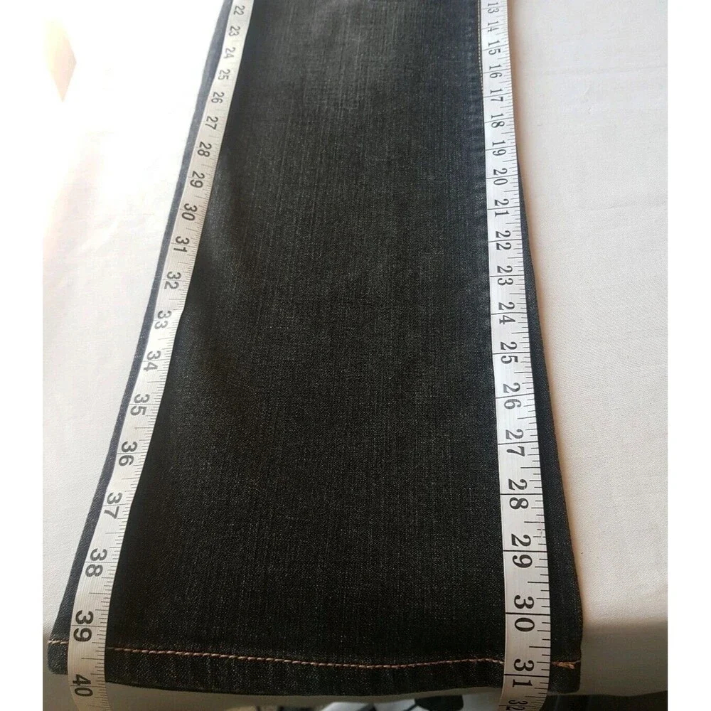 Loft Size 6 Jeans Boot Slim Gray Cotton Spandex Gray Zipper Inseam 31 Mid Womens